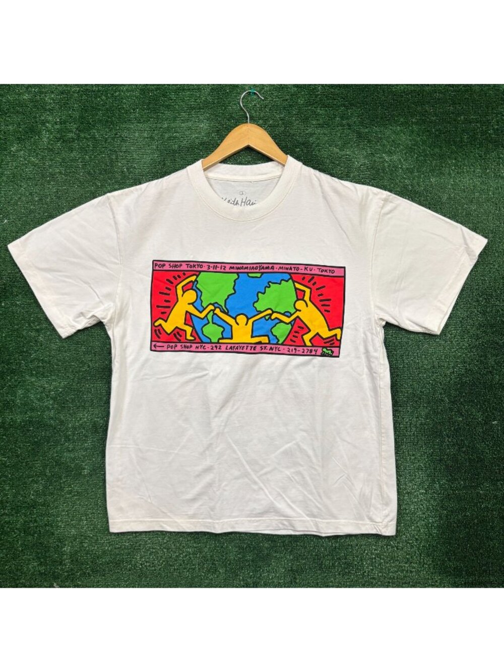 Keith Haring Pop Shop Tokyo Paradise Garage T-Shirt Size Large